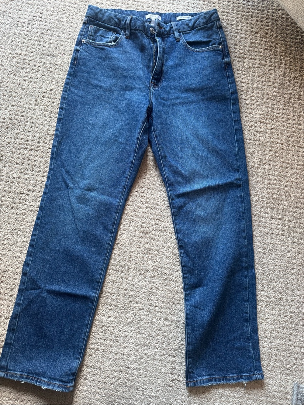 Women's Classic Straight Leg Jeans in Dark Blue